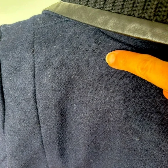 TRINA TURK Fine Lambswool Blend Jacket/Elevated Pea Coat Asymmetrical Collar, 4 - Picture 13 of 14